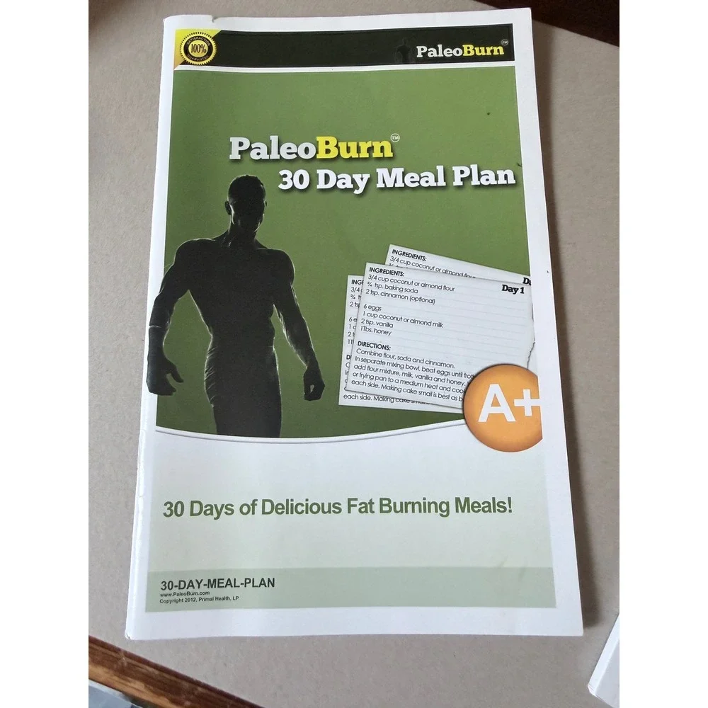 PaleoBurn Fat Loss System 30 Day Meal Plan Cookbook Accelerated Training Set
